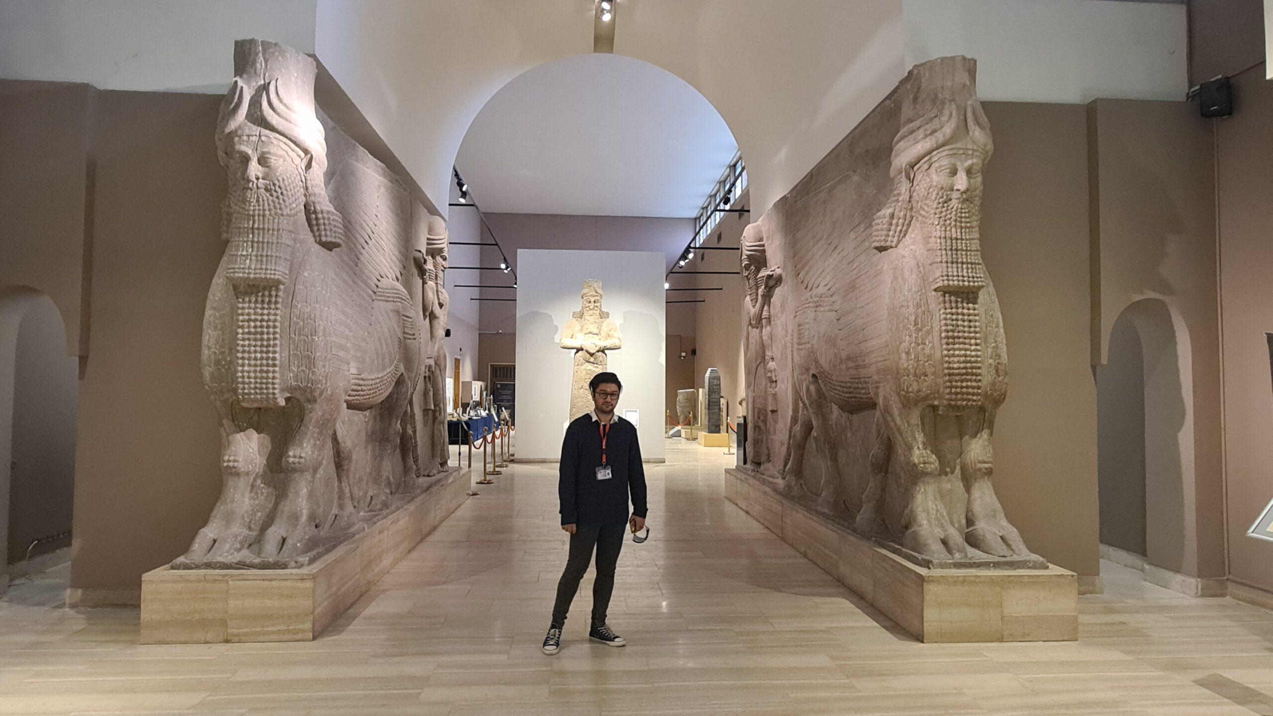 Visiting the national museum of Iraq in Baghdad